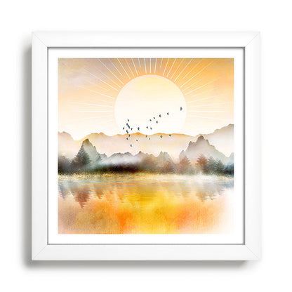 Lake Sunrise Framed Art Print Gallery Image 35