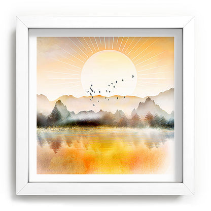 Lake Sunrise Framed Art Print Gallery Image 114