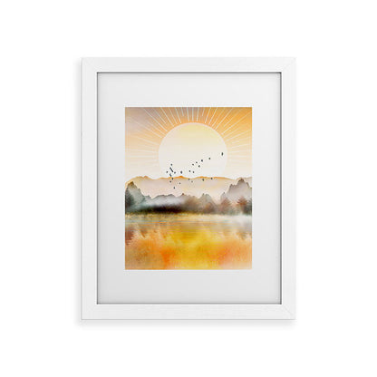 Lake Sunrise Framed Art Print Gallery Image 69