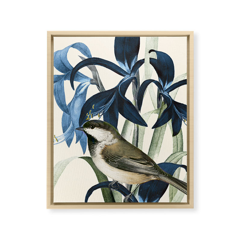 Little Bird and Flowers II Framed Canvas Print Gallery Image 18