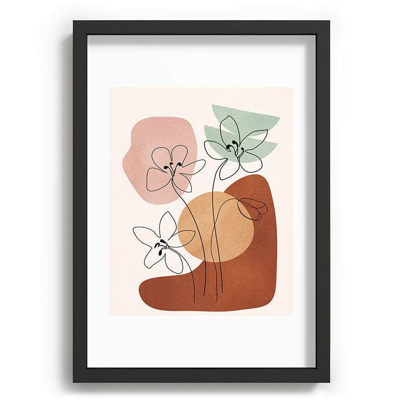 Minimal Abstract Flowers 04 Framed Art Print Gallery Image 59