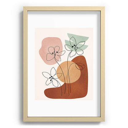 Minimal Abstract Flowers 04 Framed Art Print Gallery Image 71