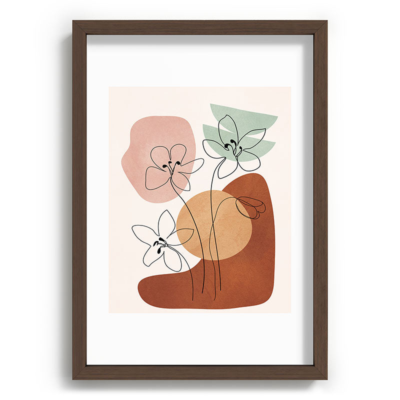 Minimal Abstract Flowers 04 Framed Art Print Gallery Image 65