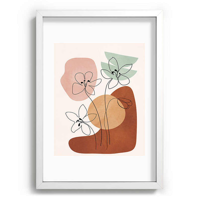 Minimal Abstract Flowers 04 Framed Art Print Gallery Image 77