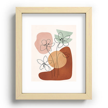 Minimal Abstract Flowers 04 Framed Art Print Gallery Image 69