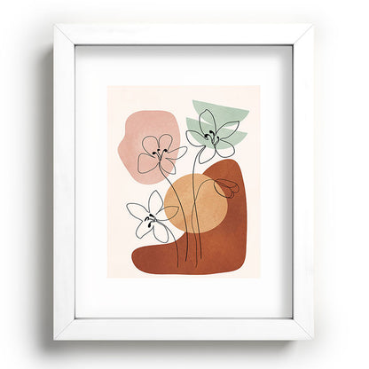 Minimal Abstract Flowers 04 Framed Art Print Gallery Image 76