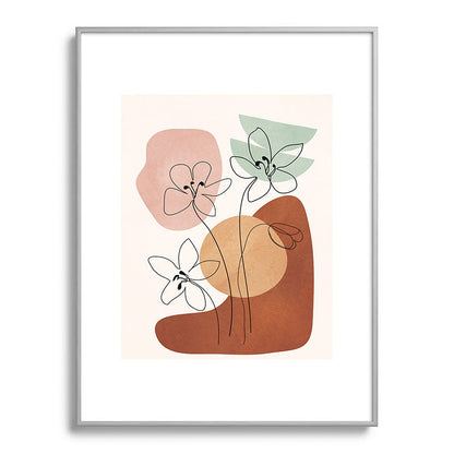 Minimal Abstract Flowers 04 Framed Art Print Gallery Image 98