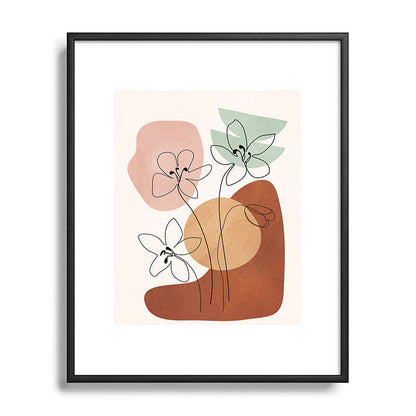 Minimal Abstract Flowers 04 Framed Art Print Gallery Image 82