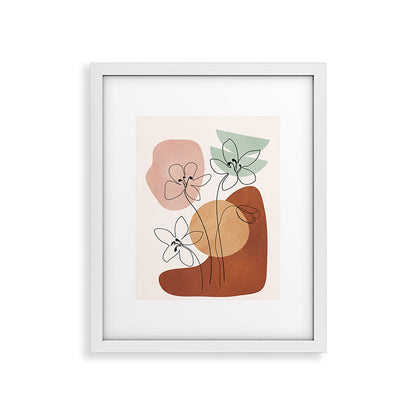Minimal Abstract Flowers 04 Framed Art Print Gallery Image 22