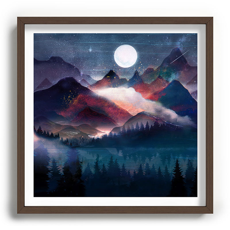 Mountain Lake Under the Stars Framed Art Print Gallery Image 101