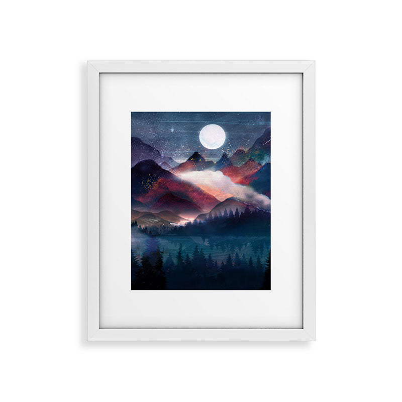 Mountain Lake Under the Stars Framed Art Print Gallery Image 31