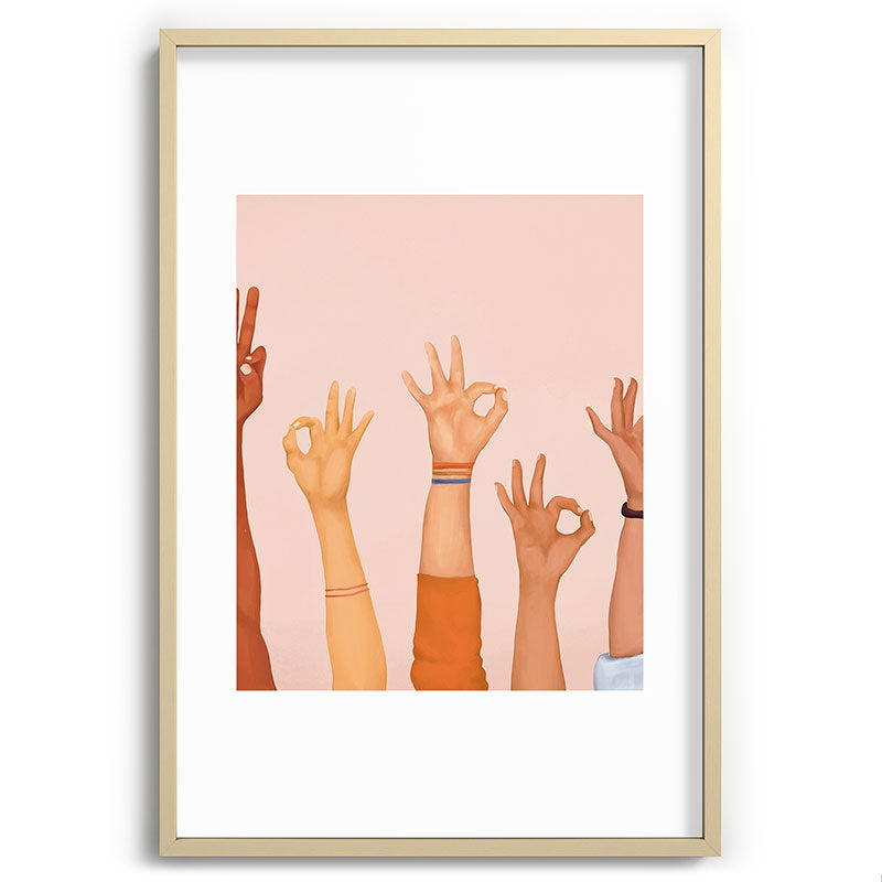 OK Framed Art Print Gallery Image 74