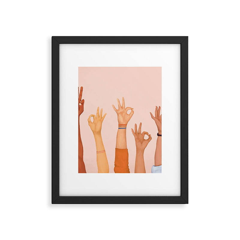 OK Framed Art Print Gallery Image 1