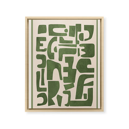 Organic Contemporary Modern Shapes 03 Framed Canvas Print Gallery Image 18