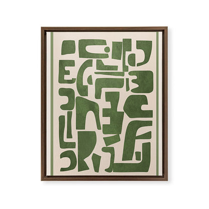 Organic Contemporary Modern Shapes 03 Framed Canvas Print Gallery Image 8