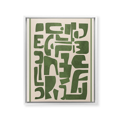 Organic Contemporary Modern Shapes 03 Framed Canvas Print Gallery Image 20