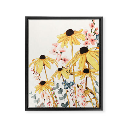 Summer Flowers Framed Canvas Print Gallery Image 7