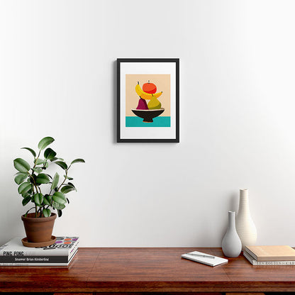 Summer Fruit Bowl Framed Art Print Gallery Image 3