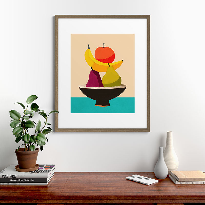 Summer Fruit Bowl Framed Art Print Gallery Image 42