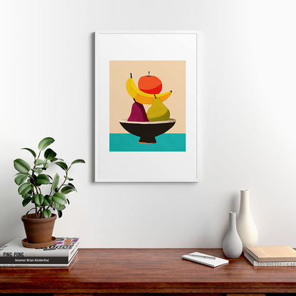 Summer Fruit Bowl Framed Art Print Gallery Image 27