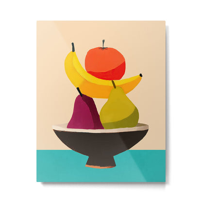 Summer Fruit Bowl Metal Print Gallery Image 4