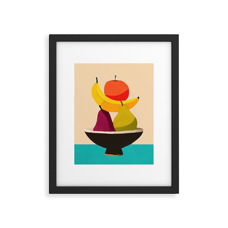 Summer Fruit Bowl Framed Art Print Gallery Image 4