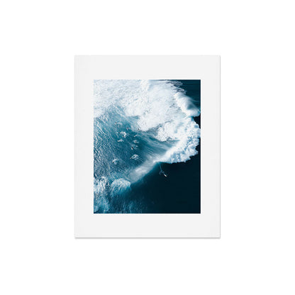 Surfers in Motion - Aerial Ocean Wave Photography Art Print Gallery Image 4