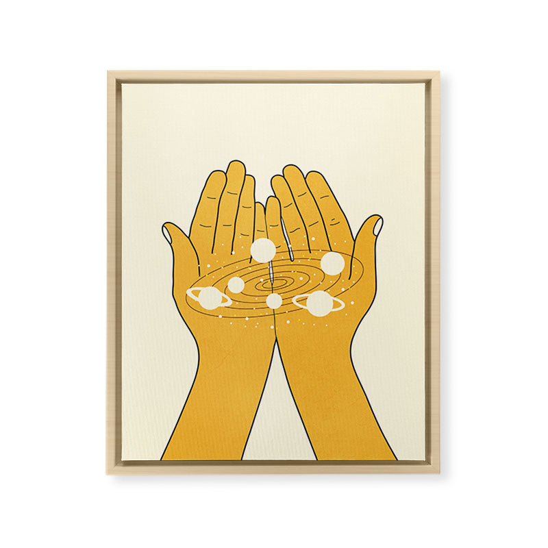 Universe in My Hands Framed Canvas Print Gallery Image 16