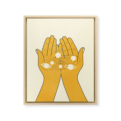 Universe in My Hands Framed Canvas Print Gallery Image 15