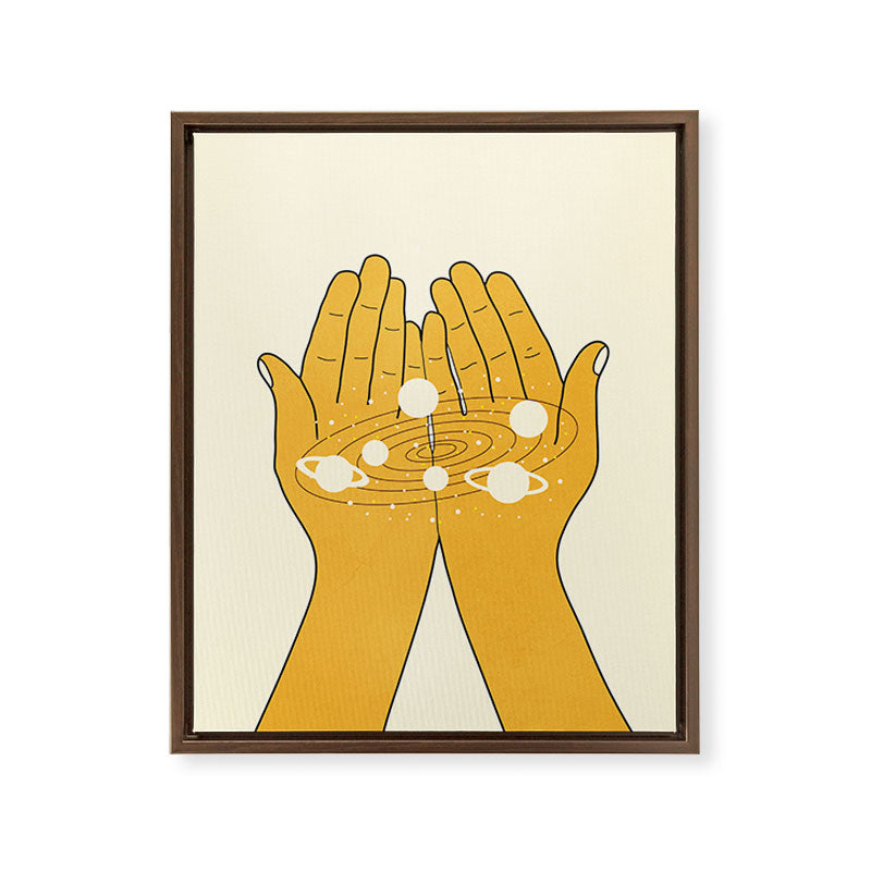 Universe in My Hands Framed Canvas Print Gallery Image 9