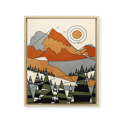 Wild Abstract Landscape 3 Framed Canvas Print Gallery Image 26