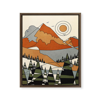 Wild Abstract Landscape 3 Framed Canvas Print Gallery Image 14