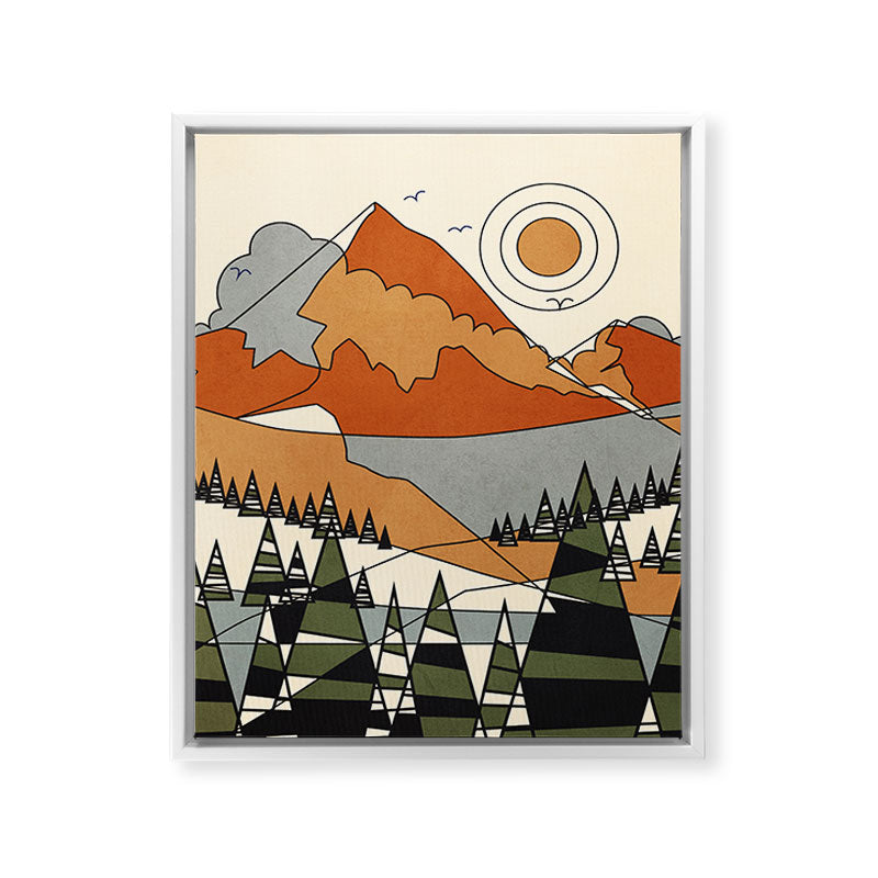 Wild Abstract Landscape 3 Framed Canvas Print Gallery Image 34