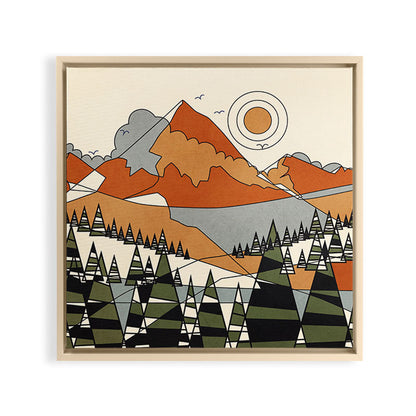 Wild Abstract Landscape 3 Framed Canvas Print Gallery Image 20