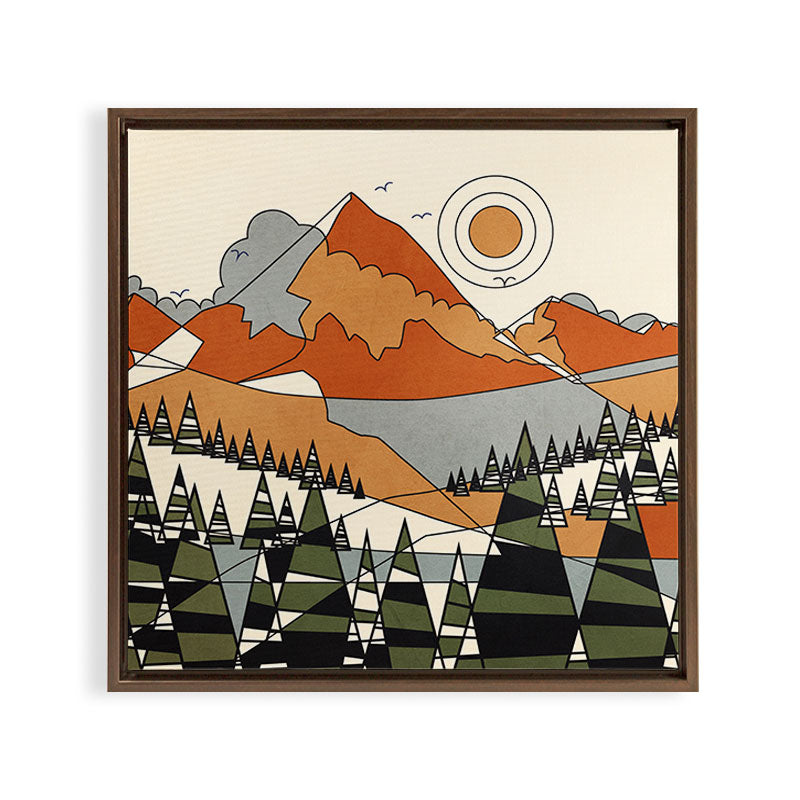 Wild Abstract Landscape 3 Framed Canvas Print Gallery Image 15