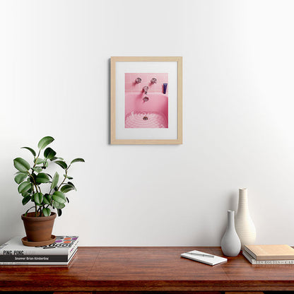 Pink Bathtub Framed Art Print Gallery Image 46