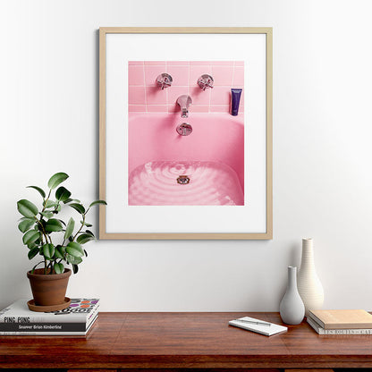 Pink Bathtub Framed Art Print Gallery Image 49