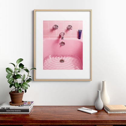 Pink Bathtub Framed Art Print Gallery Image 21