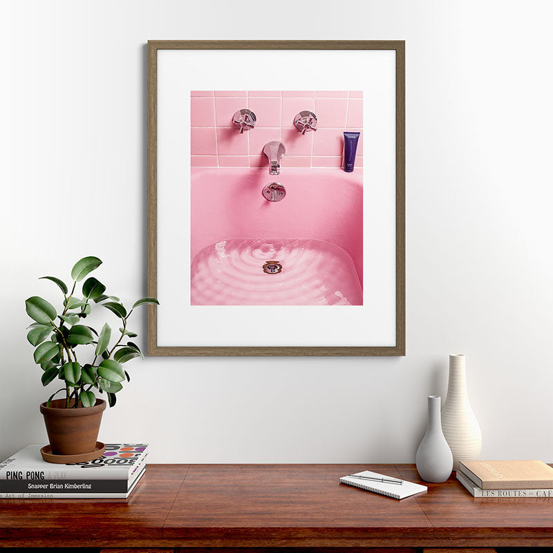 Pink Bathtub Framed Art Print Gallery Image 42