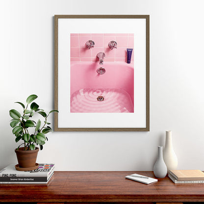 Pink Bathtub Framed Art Print Gallery Image 42