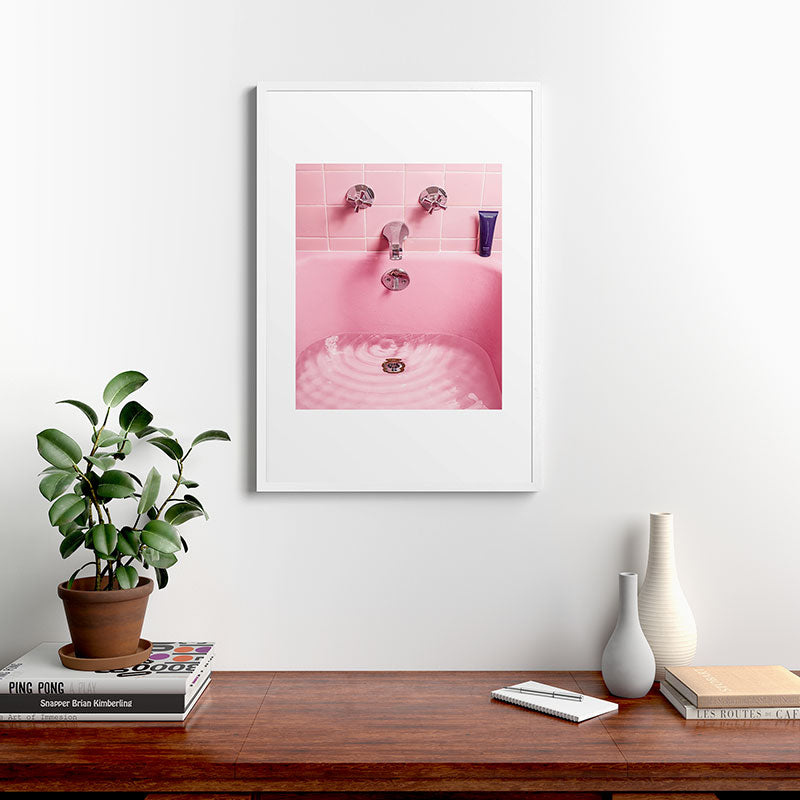 Pink Bathtub Framed Art Print Gallery Image 27