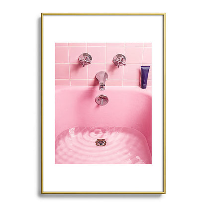 Pink Bathtub Framed Art Print Gallery Image 90