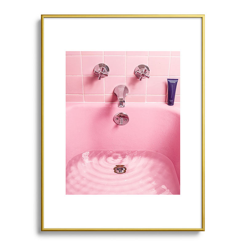 Pink Bathtub Framed Art Print Gallery Image 91
