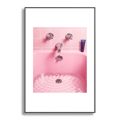 Pink Bathtub Framed Art Print Gallery Image 87