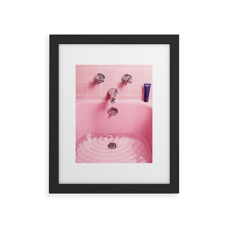 Pink Bathtub Framed Art Print Gallery Image 32