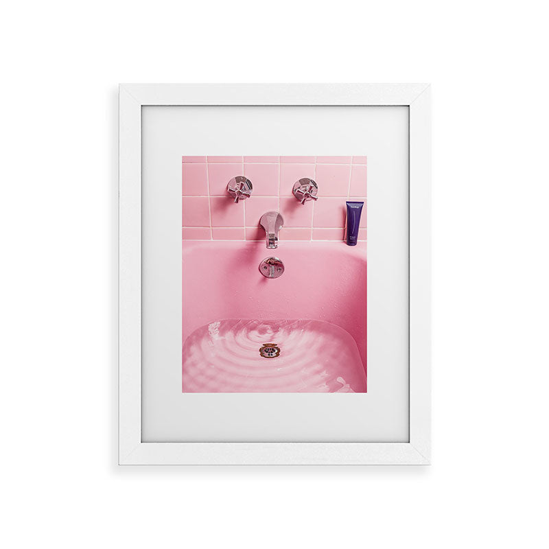 Pink Bathtub Framed Art Print Gallery Image 53