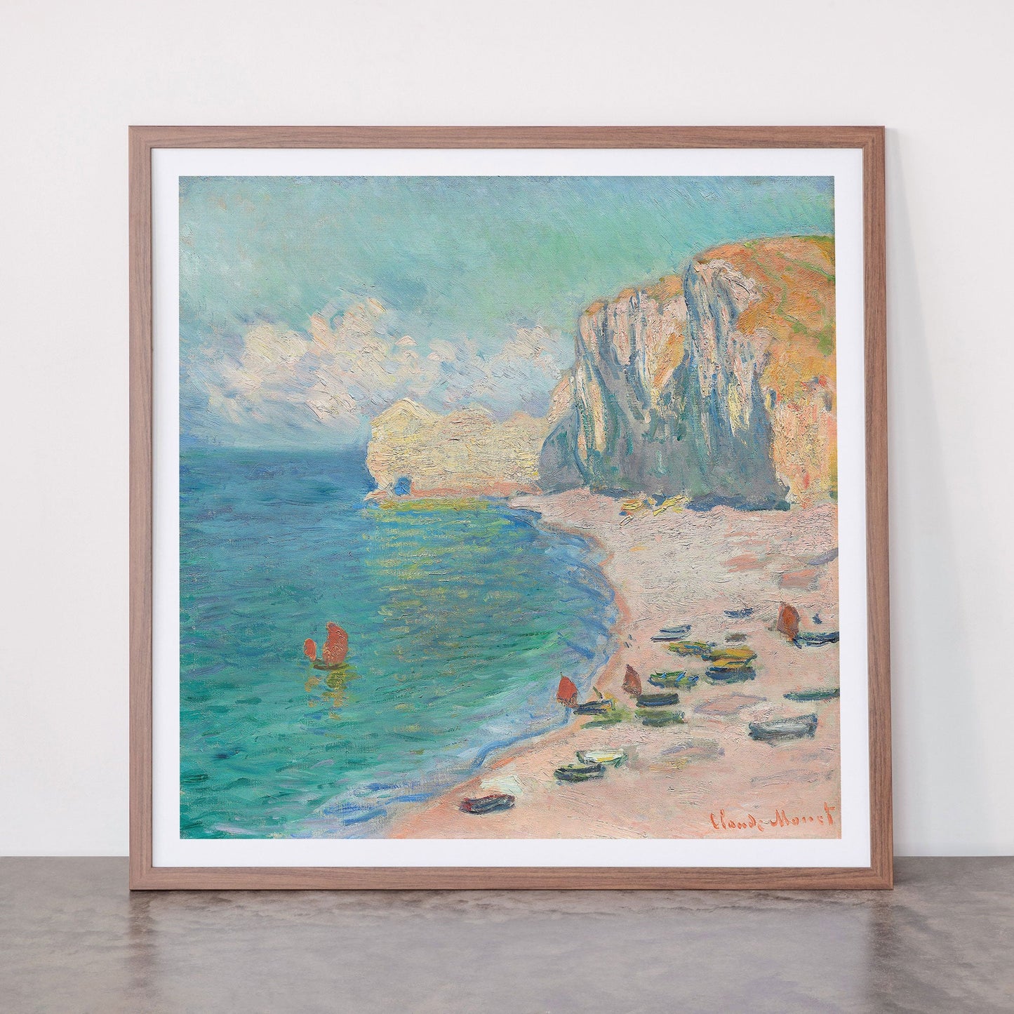 Claude Monet beach Framed Art Print Gallery Image 66