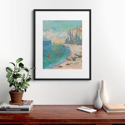 Claude Monet beach Framed Art Print Gallery Image 9