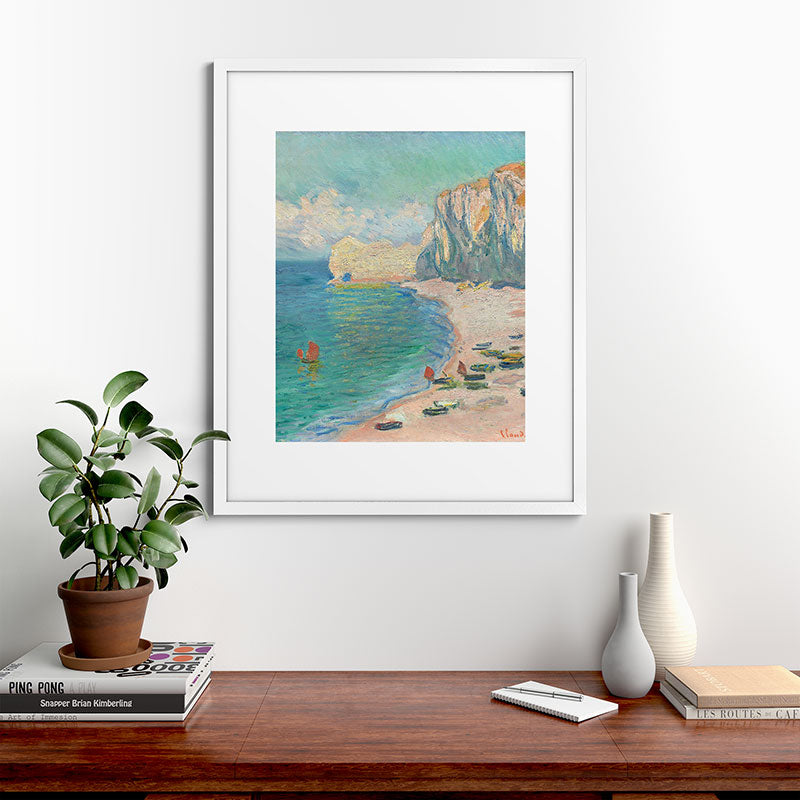 Claude Monet beach Framed Art Print Gallery Image 76