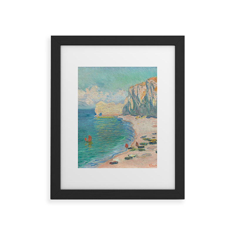 Claude Monet beach Framed Art Print Gallery Image 45